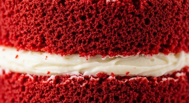 Delicious Red Velvet Cake Dessert.