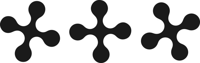 Obraz premium Abstract Molecular Node Icons for Scientific Connection and Networking