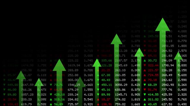 Stock exchange - finance background loop