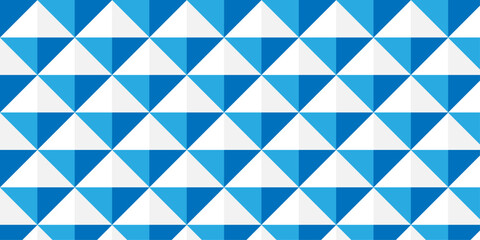Fototapeta premium Illustration squares seamless geometric pattern with shapes. Abstract geometric triangle background wallpaper.