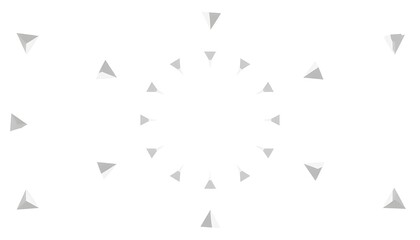 Obraz premium A minimalist background with small gray triangles scattered across a white surface