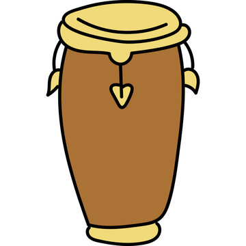 Cartoon Conga Drum Illustration