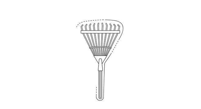 Butterfly Net Illustration Simple Design.