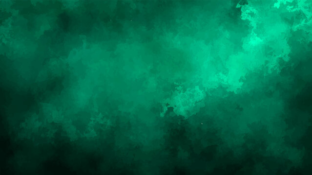 Mysterious emerald cloud abstract background and dreamy atmosphere and deep ethereal and enigmatic and dramatic moody backdrop and sublime texture.