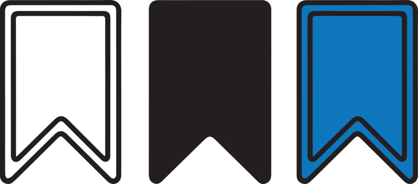 modern bookmark bundle icon