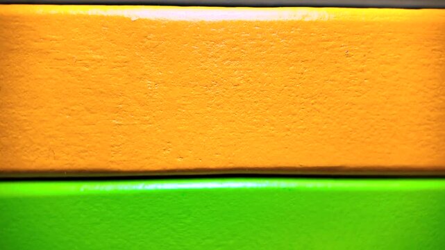 Colorful painted wooden slats abstract background