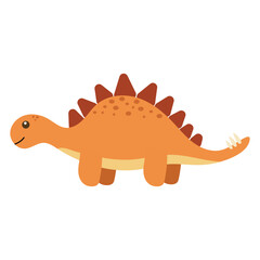 Cute Stegosaurus Dinosaur Illustration © Caroline Rose