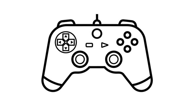 Video Game Controller Icon, Gaming Input Device, Modern Technology