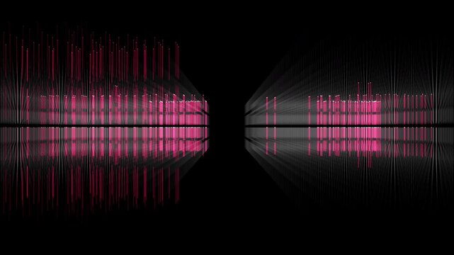 Infinite dark server racks fracture with crimson warning lights in a seamless loop. Visualizes data corruption and system breakdown. Ideal for cybersecurity explainer videos and enterprise IT content.