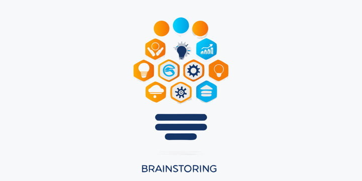 A colorful lightbulb graphic represents innovation and idea generation concepts