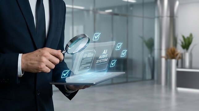 Auditor Using AI System for Business Compliance Data Review and Regulatory Adherence