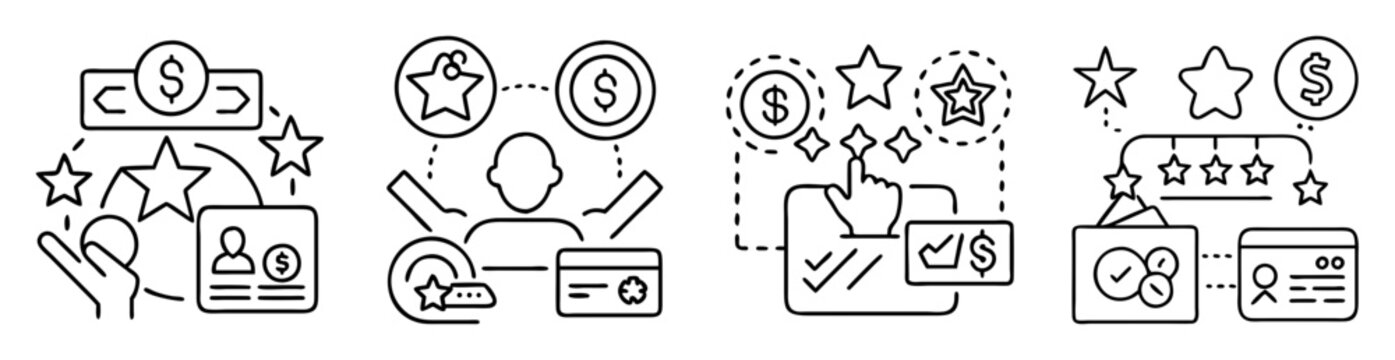 Concept of customer loyalty, engagement, and reward program in business success