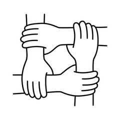 Obraz premium Teamwork Hands Icon