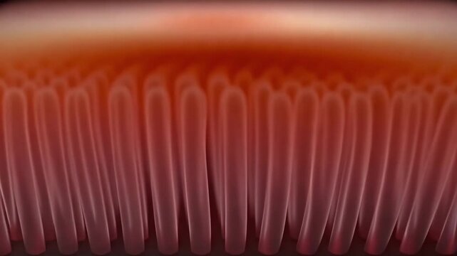 Close-up of textured orange surface.