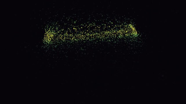 Golden geometric shards assemble into a flawless 3D polyhedra in a dark void, representing secure data compilation and algorithmic synthesis. Great for fintech and blockchain pitch decks.