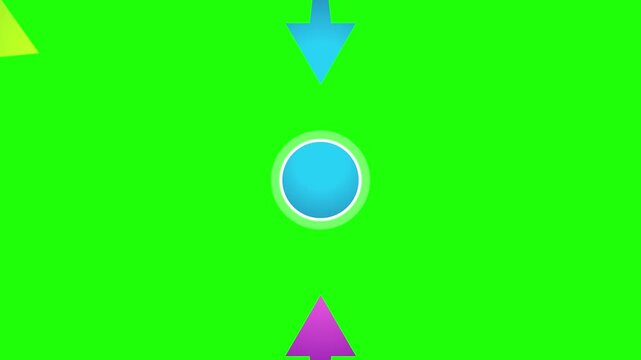 vector illustration of a green and white icon