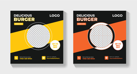 Super Delicious Food Social Media Template | Modern Restaurant Promotion Design