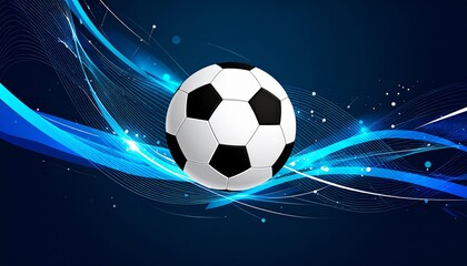 Naklejka premium abstract Football or soccer background with big ball, vector style