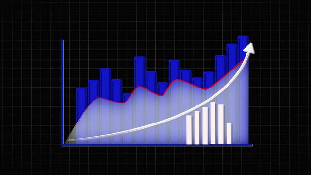 A 3d rendered curved surface with directional lighting and grid background