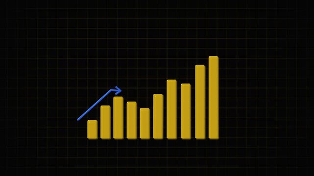 A small yellow block formation on a dark grid background with faint lines.