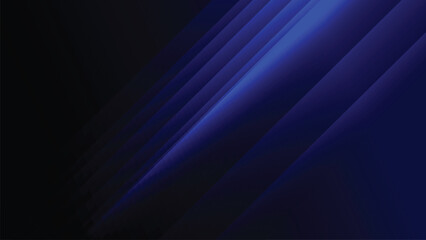Obraz premium Abstract blue glowing geometric lines background design