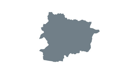 Naklejka premium A simple dark grey silhouette depicting the geographic outline of the country spain high quality professional
