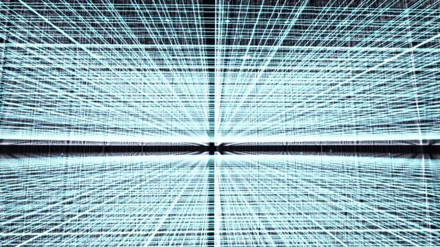 Dark titanium cryptographic chains synchronize into a unified plane with ice-blue verification tethers. Represents decentralized network consensus. Great for fintech and blockchain pitch decks.