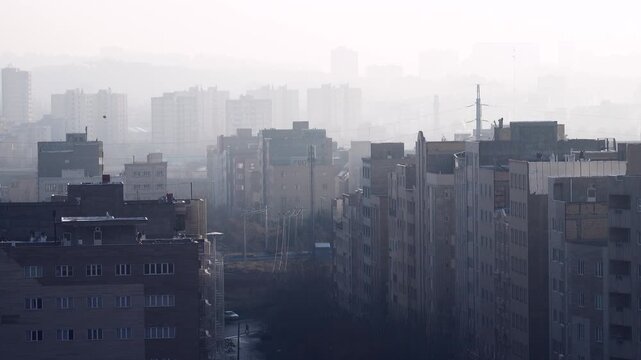 Ancient cities continue to maintain very dense buildings and cubic (flat roofs) architecture. View from above