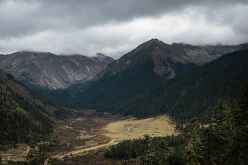 Fototapeta premium Scenery of Shangri-La, a county-level city in northwestern Yunnan province, China ,tourist attraction