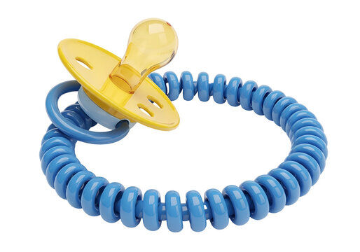 Blue baby pacifier teether toy