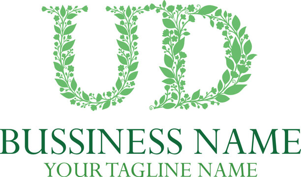 DD initials monogram letter text alphabet logo design