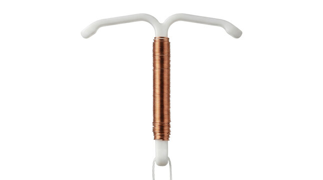 Intrauterine device IUD birth control with copper wire