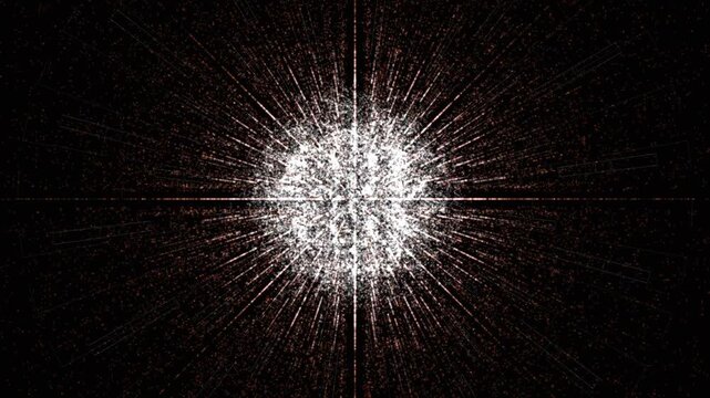 Chaotic white data flows into heavy obsidian tumblers, snapping into a rigid amber geometric grid to visualize deterministic encryption. Ideal for cybersecurity explainer videos and fintech pitch deck