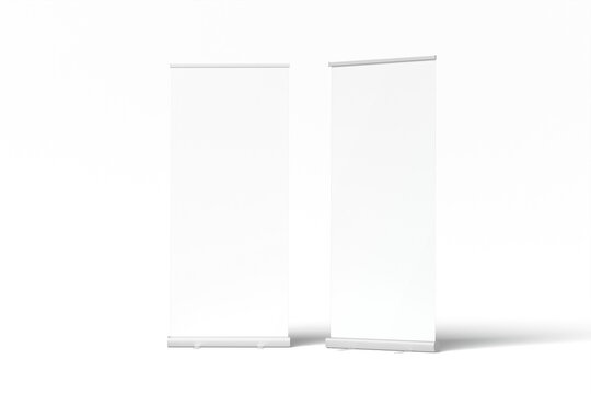 Roll Up Banner Blank Mockup