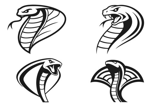 cobra-snake---icons-set---4-minimalist-icons---bla