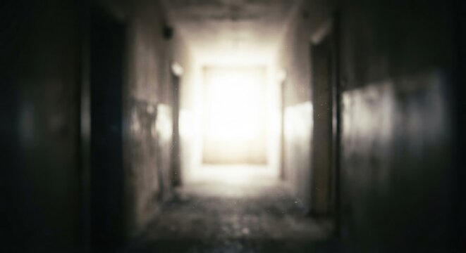 Dark hallway with tunnel vision effect representing glaucoma