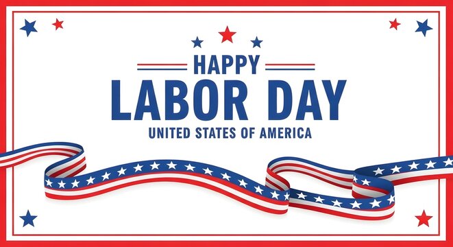 Happy labor day united states of america celebration