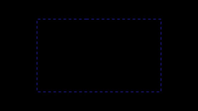 Dotted line rectangle frame animation on white background. Animation of a dotted line path from left to right point. border frame dotted line animation isolated on white screen. 4k video...,...