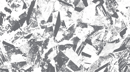 Naklejka premium Abstract monochrome textured background with rough brush strokes and speckled patterns