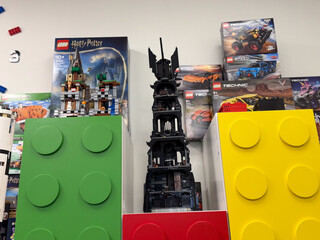 Obraz premium Lego set shelf display