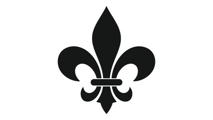 A black fleur de lis symbol is prominently displayed against a stark white background © Payara