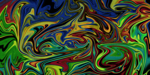Fototapeta premium Vibrant swirls of abstract art in a mesmerizing blend of colors and fluid motion