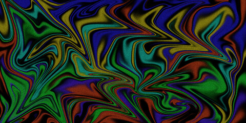 Fototapeta premium Hypnotic swirls of vibrant colors creating a mesmerizing abstract fluid pattern.