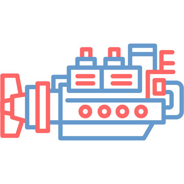 Ship Engine Vector Icon