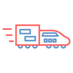 Fototapeta premium Train Vector Icon