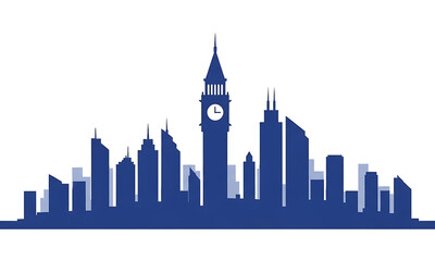 Obraz premium Big Ben City Silhouette 
