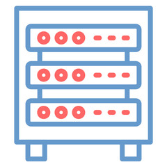 Fototapeta premium Server Rack Vector Icon