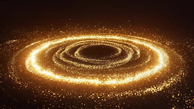 Golden Spiritual Light Mandala for Buddha Purnima Celebration