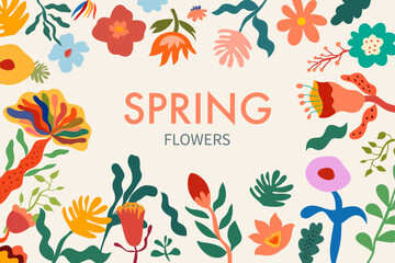 Spring flowers card