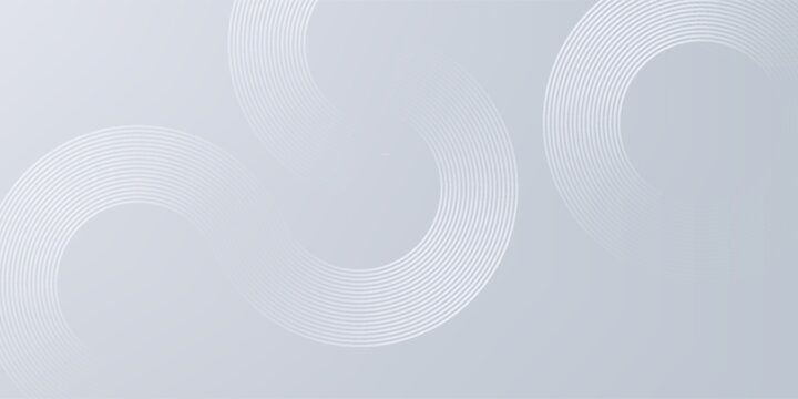 Abstract Grey Gradient Background with White Circular Line Art